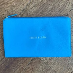 NWOT Dooney & Bourne sky blue zip pouch/clutch